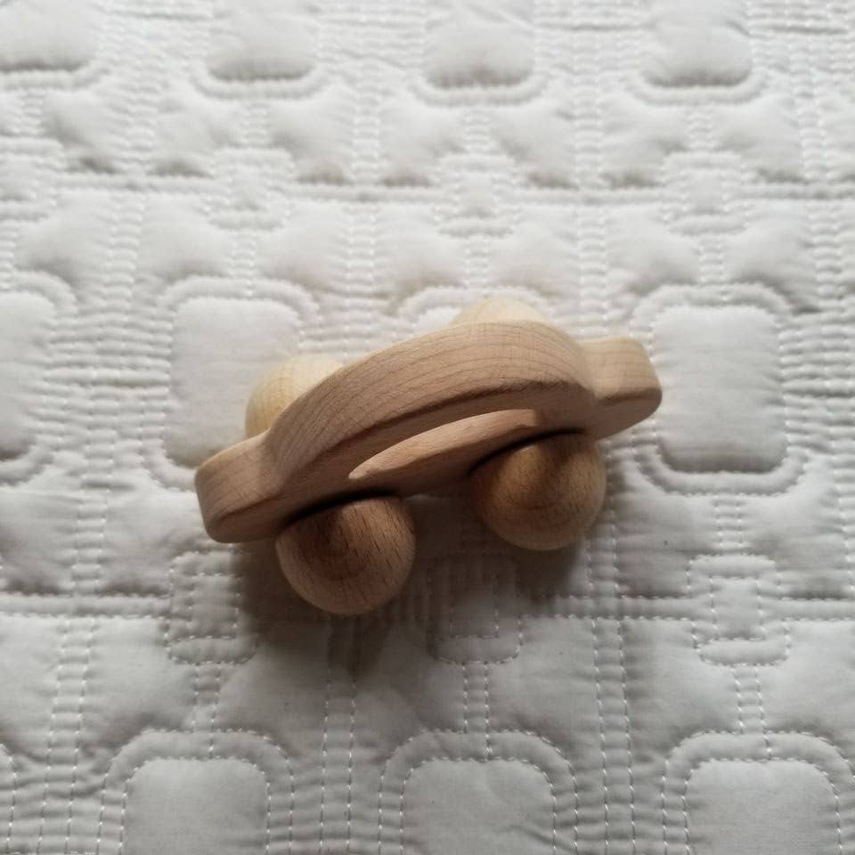 Wooden Trolley Toy Car Teether
