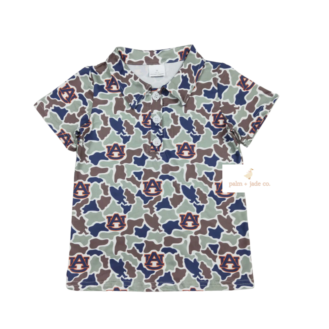 Auburn Camo Polo