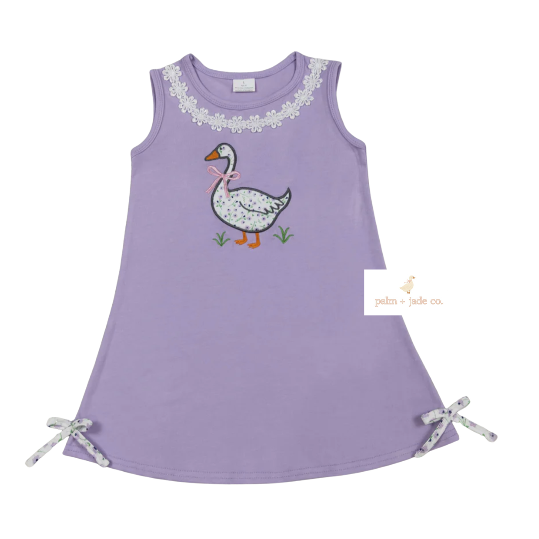 Lavender Goose A-Line Dress