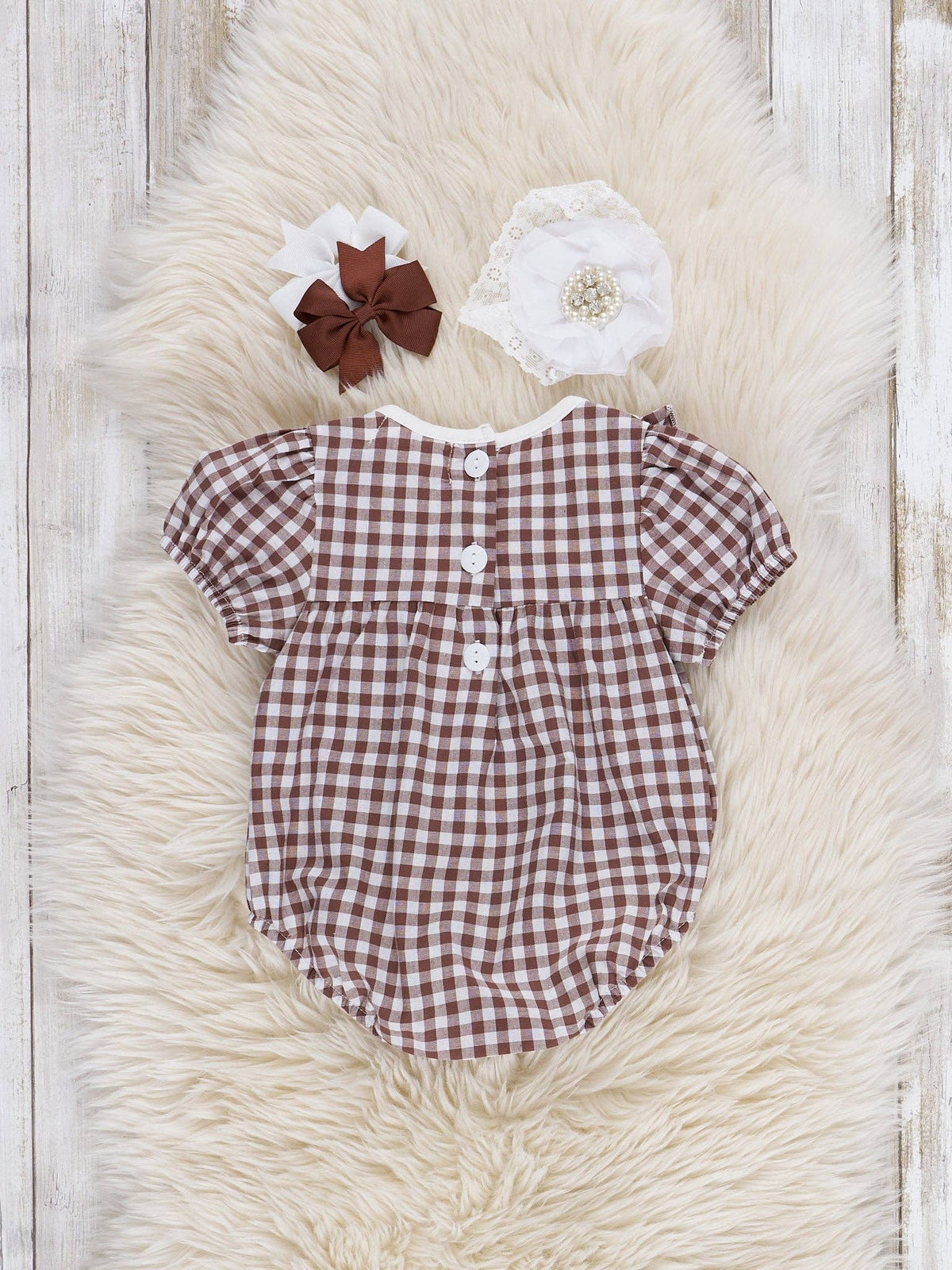 Turkey Flock Gingham Bubble