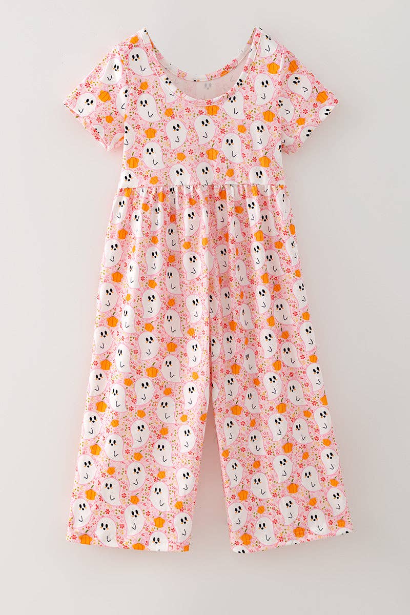 Pink Ghost & Pumpkin Jumpsuit