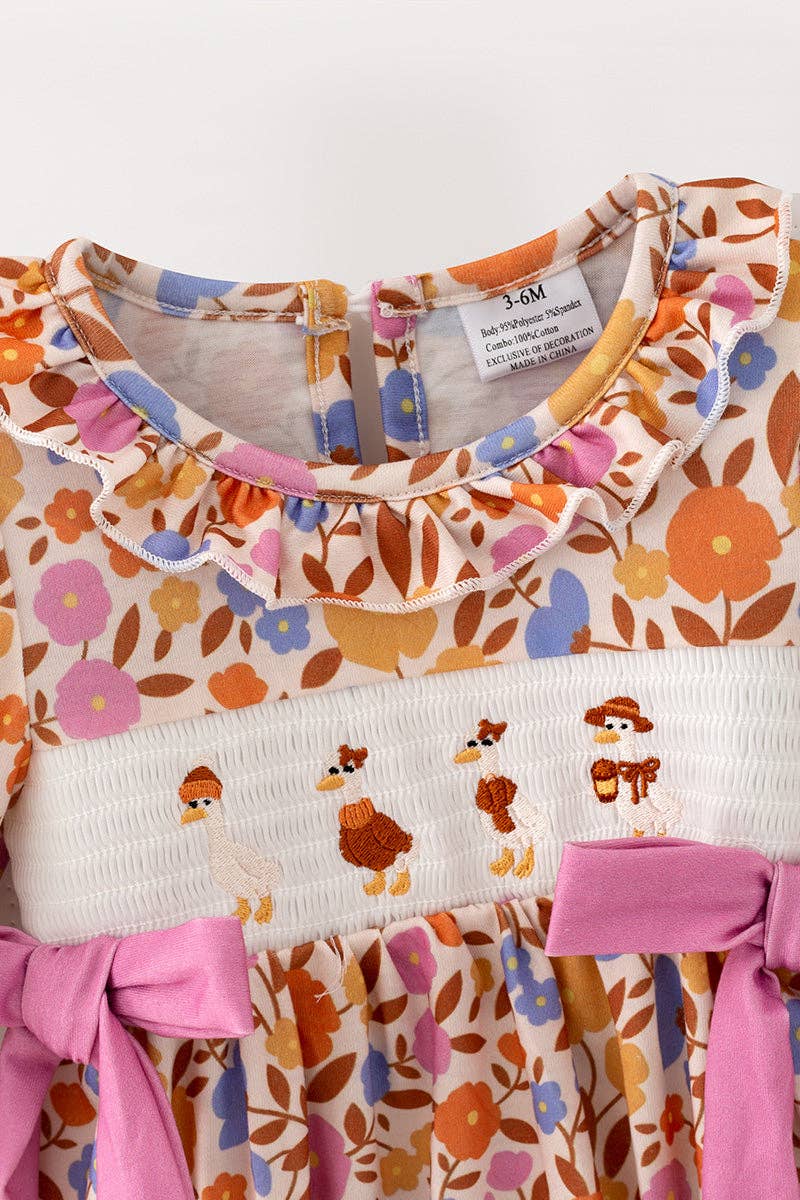 Fall Embroidered Ducks