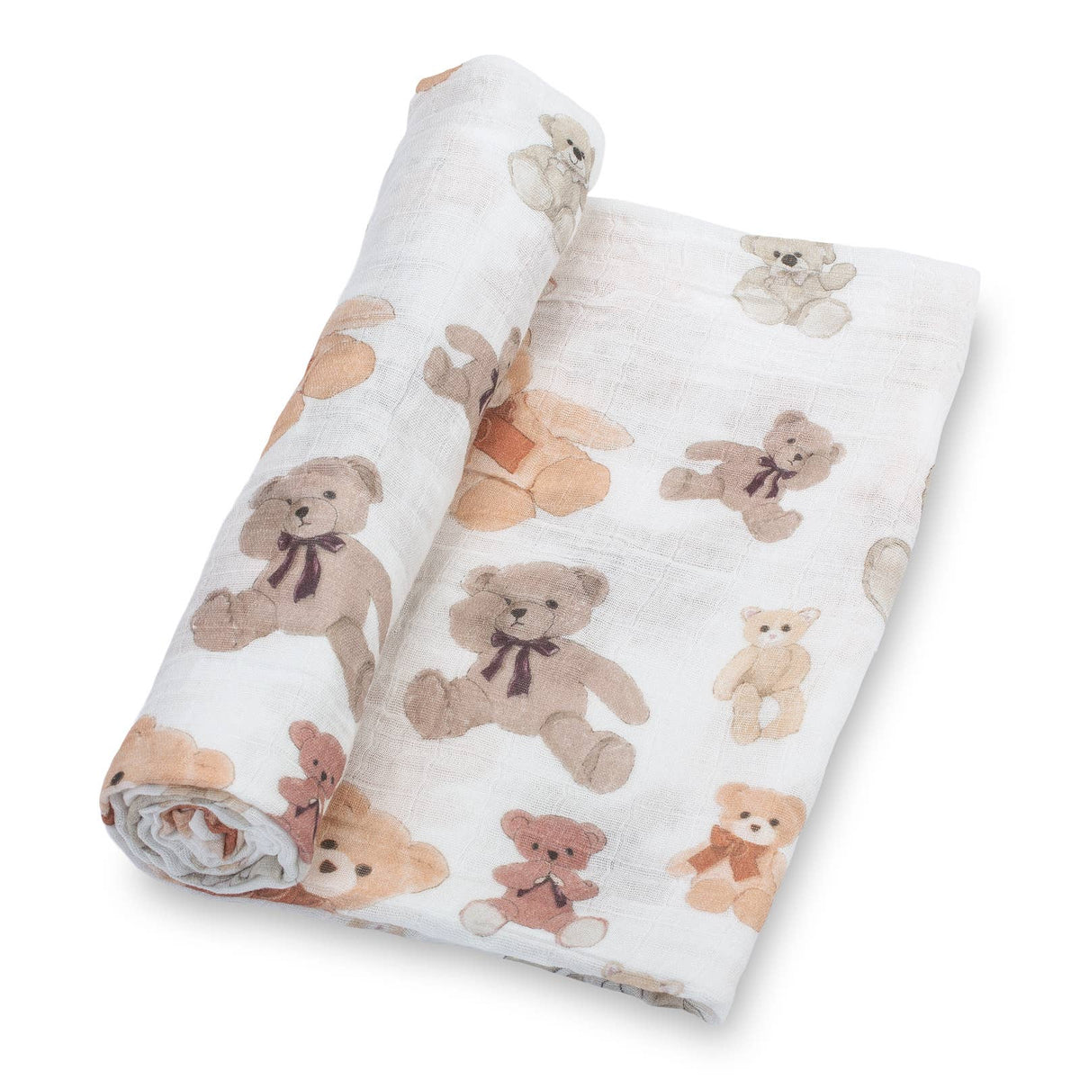 Muslin Swaddle Blanket Bear Hugs