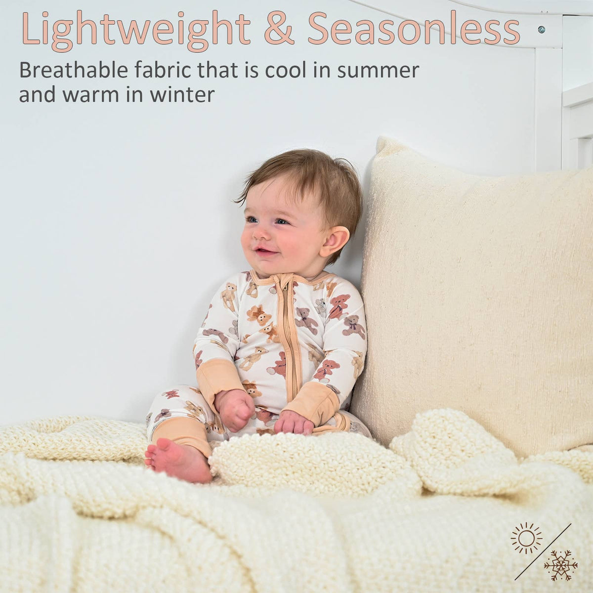 Bamboo Baby Pajama Teddy Bear: Newborn