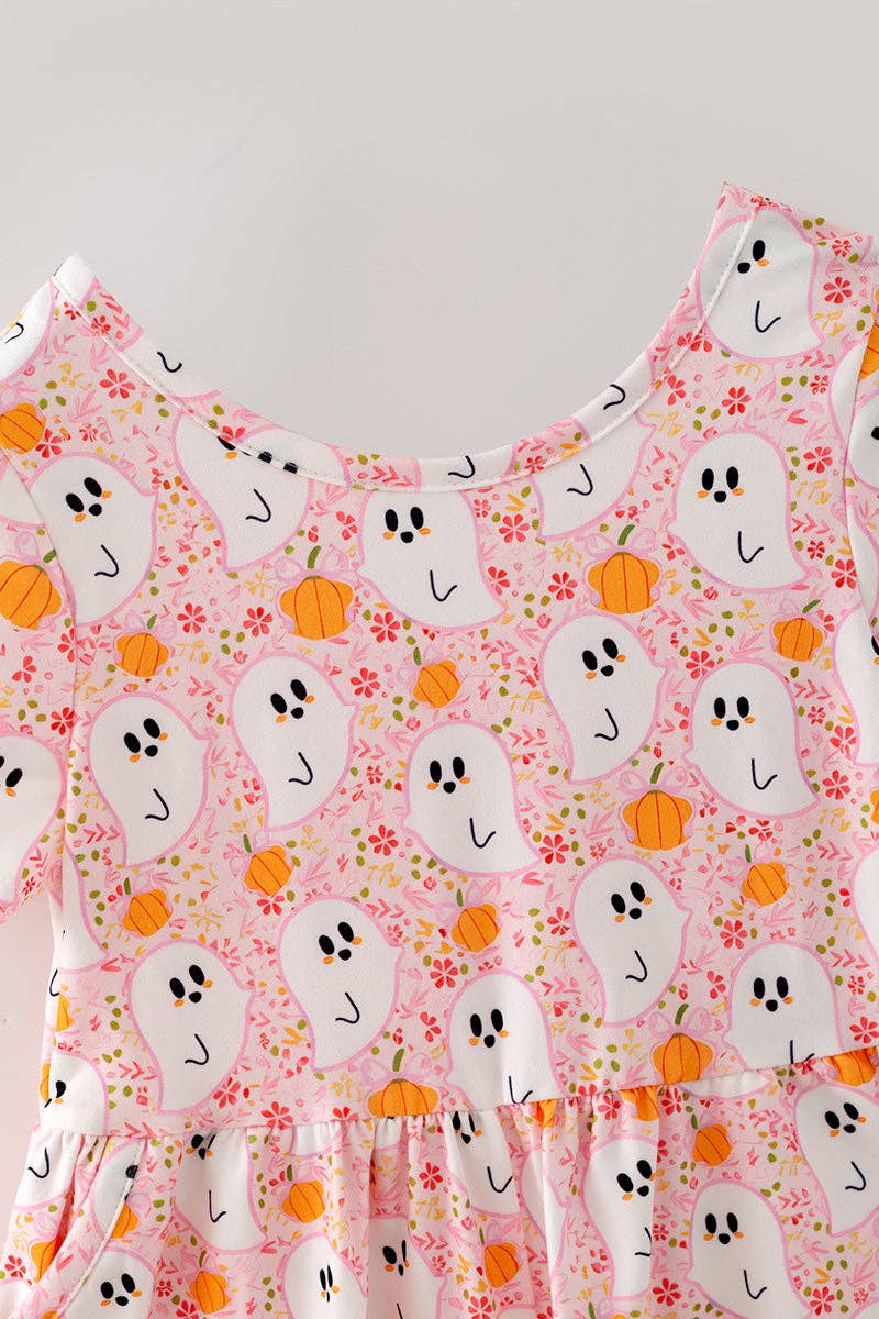 Pink Ghost & Pumpkin Jumpsuit