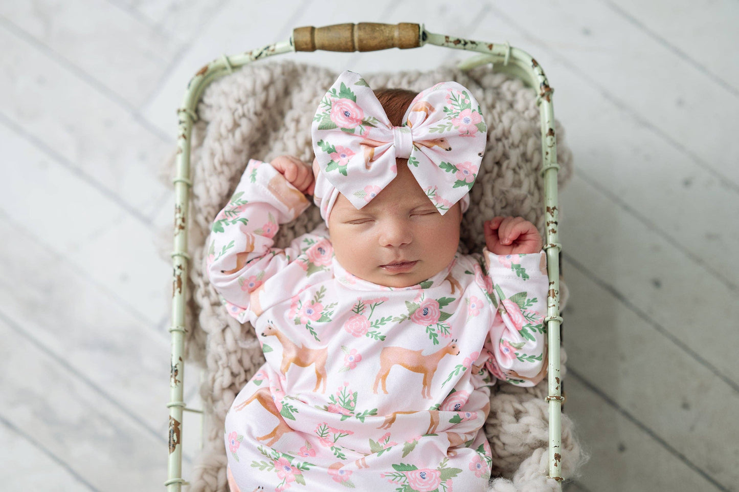 Infant Girls Cowgirl Baby Gown: 0-3 Months