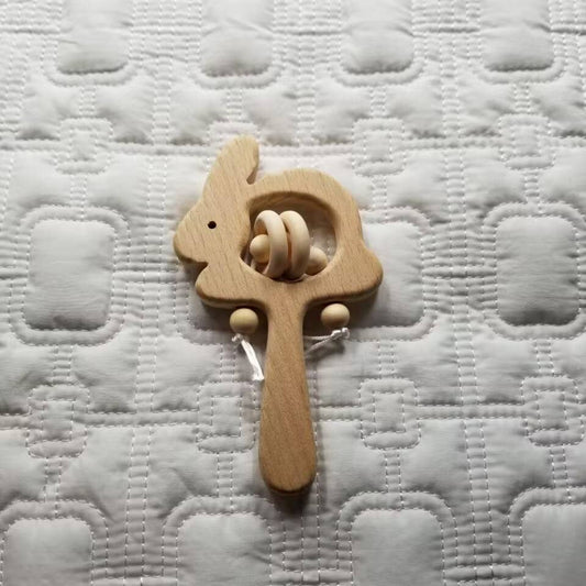 Easter Bunny Wooden Rattle