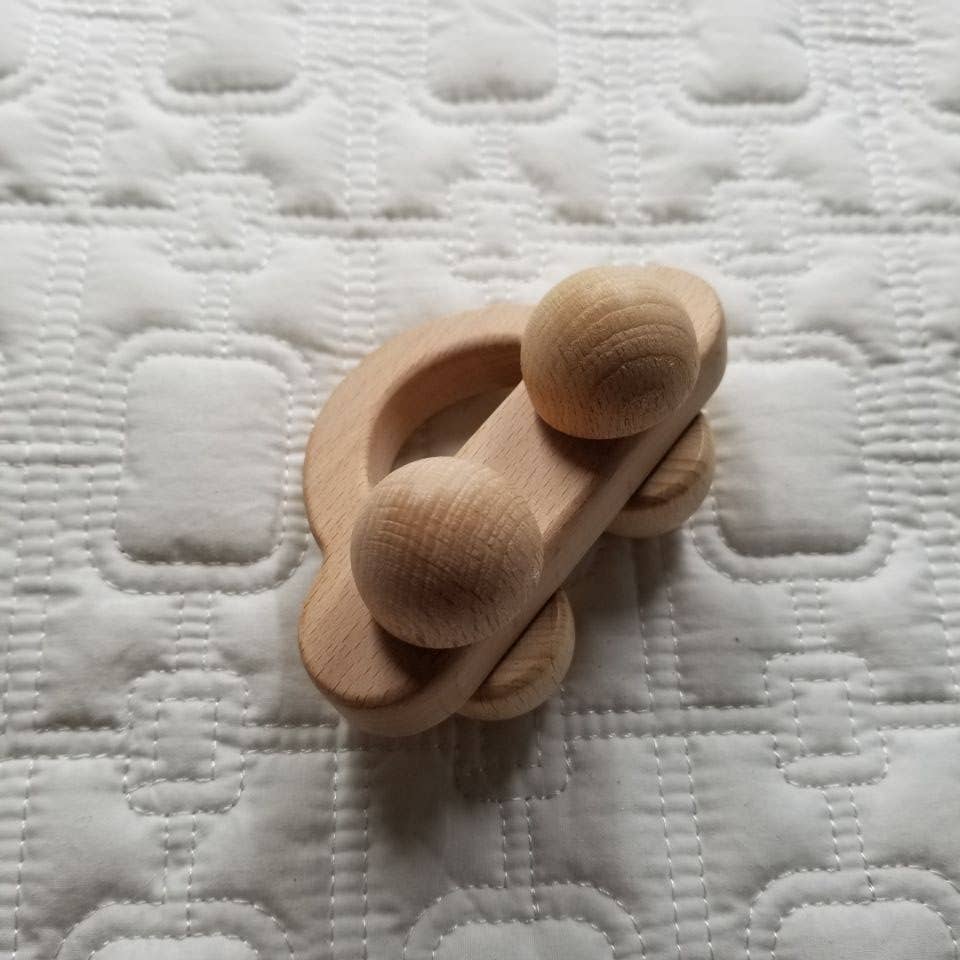 Wooden Trolley Toy Car Teether