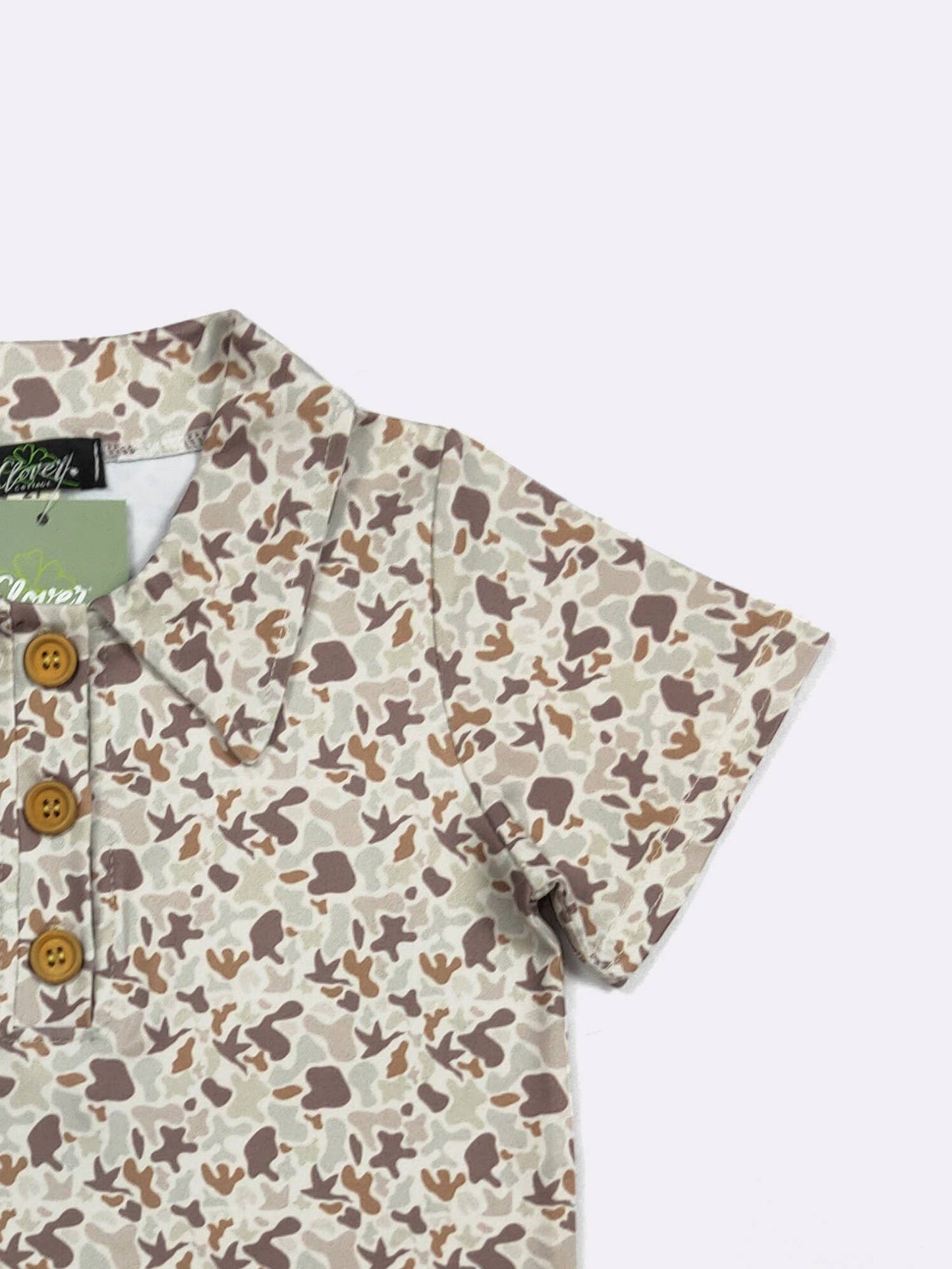 Muted Camo Boy Collar Shirt
