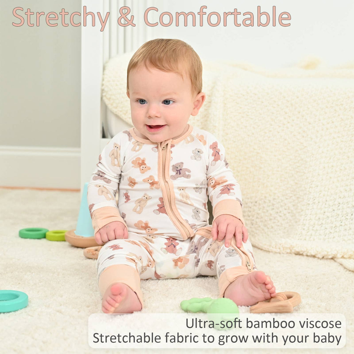 Bamboo Baby Pajama Teddy Bear: Newborn