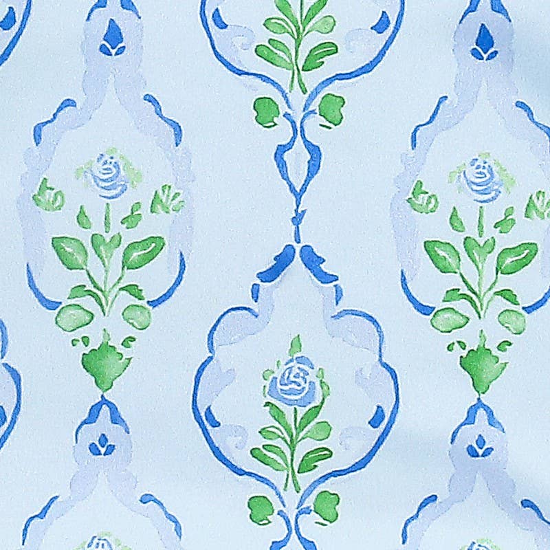 Blue Rose Frame Baby Gown 0-3m