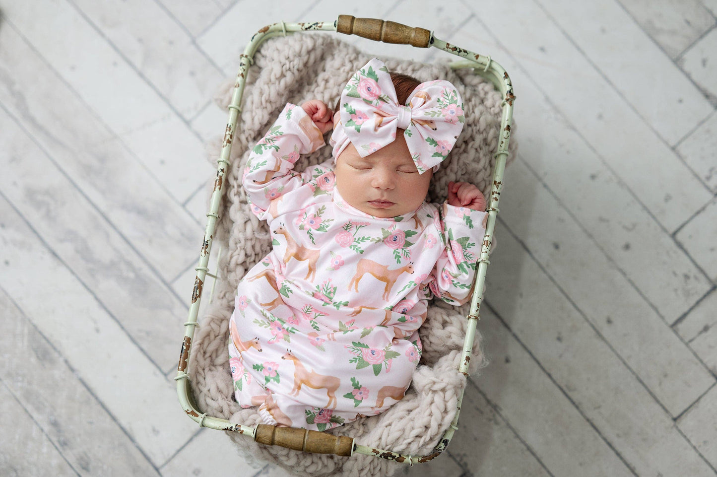 Infant Girls Cowgirl Baby Gown: 0-3 Months