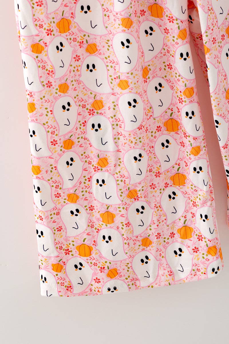 Pink Ghost & Pumpkin Jumpsuit