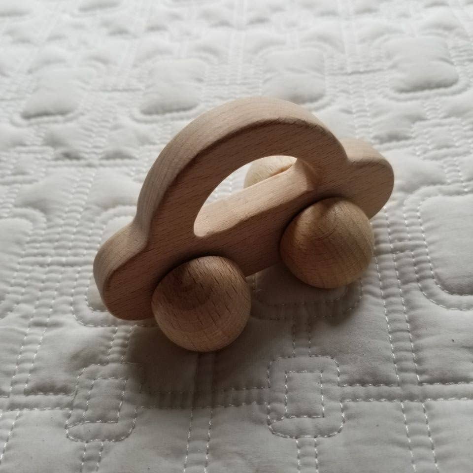 Wooden Trolley Toy Car Teether