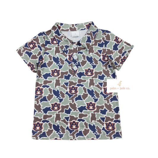 Auburn Camo Polo