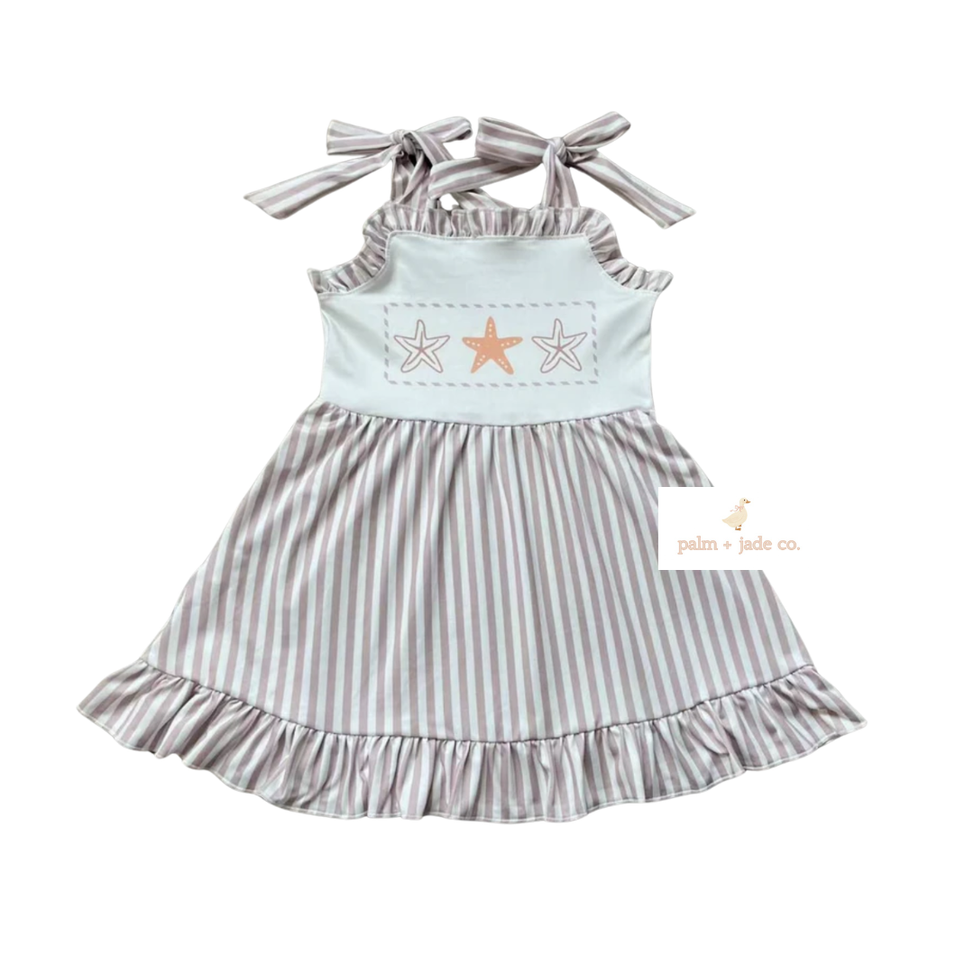 Seaside Starfish Tie-Strap Dress