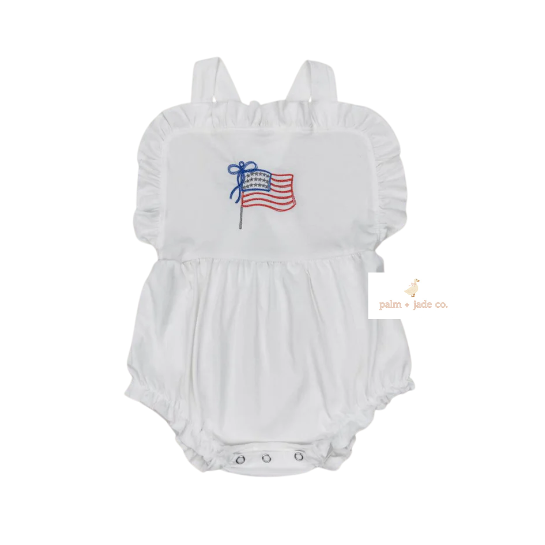 Classic American Flag Ruffle Bubble