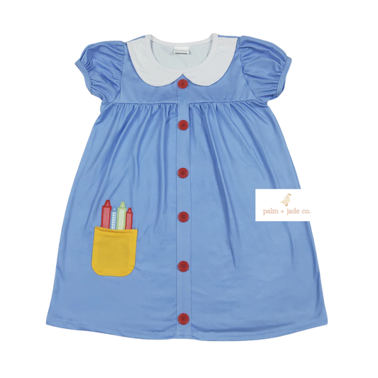 Back to School Crayon Dress