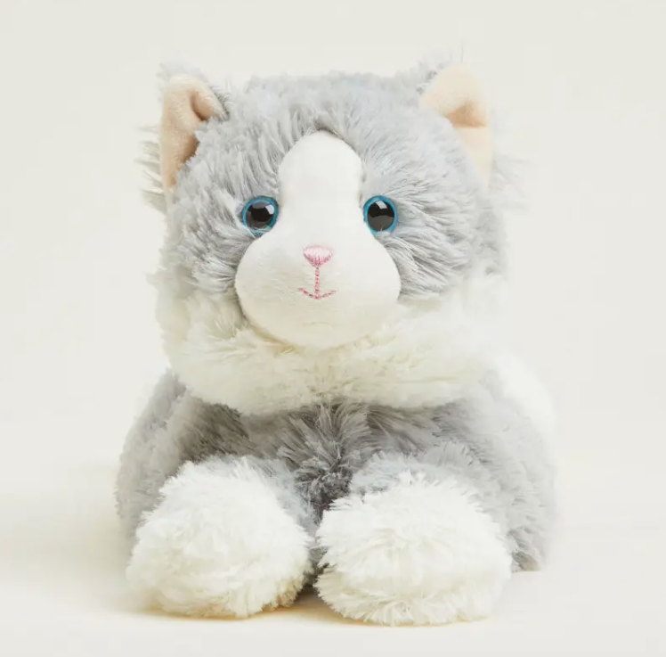 Laying Down Gray Cat Warmies