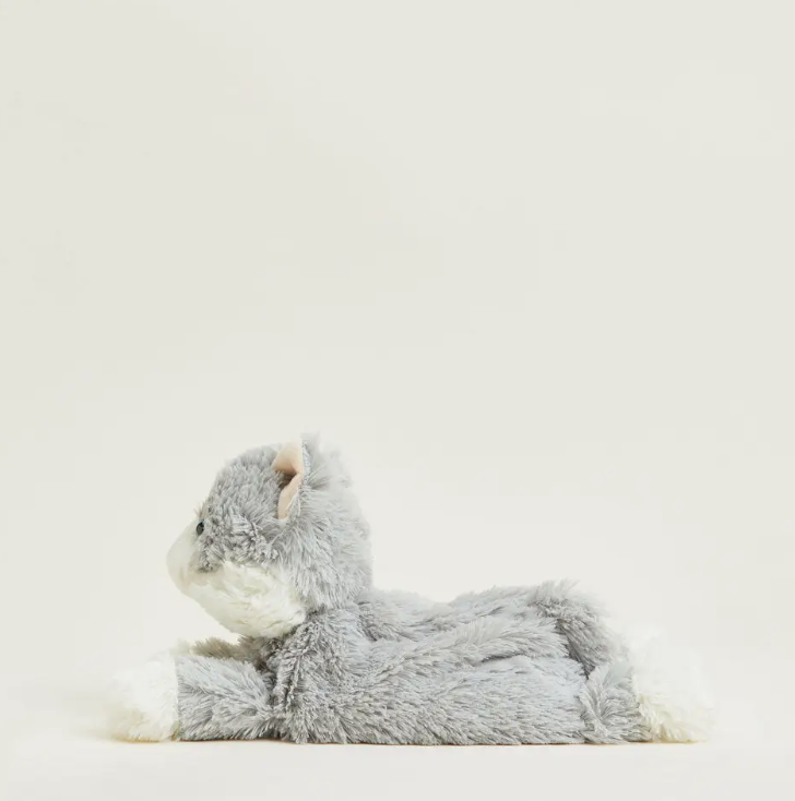 Laying Down Gray Cat Warmies