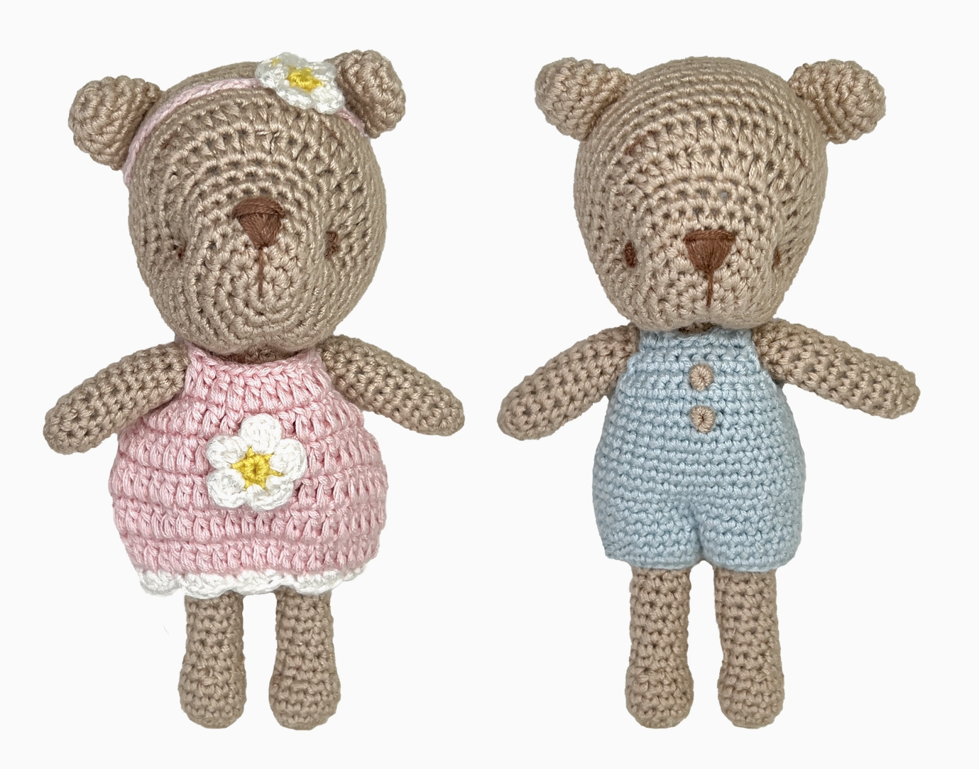 Bear Bamboo Crochet Rattle
