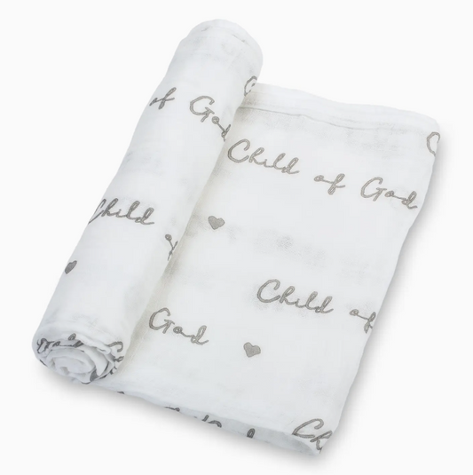 Baby Muslin Swaddle Blanket 47x47 Child of God