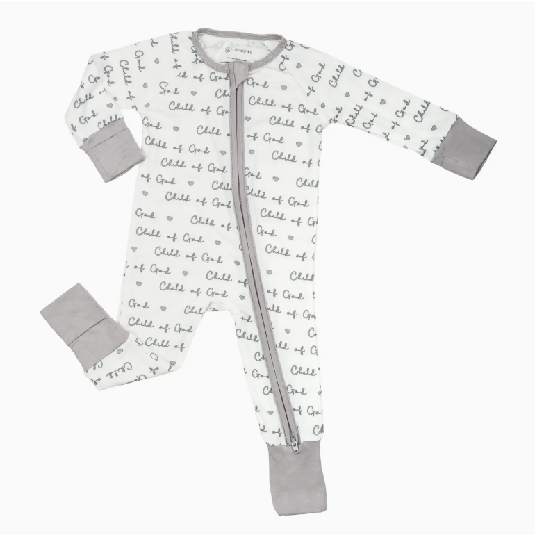 Bamboo Baby Convertible Zipper Pajama Child of God