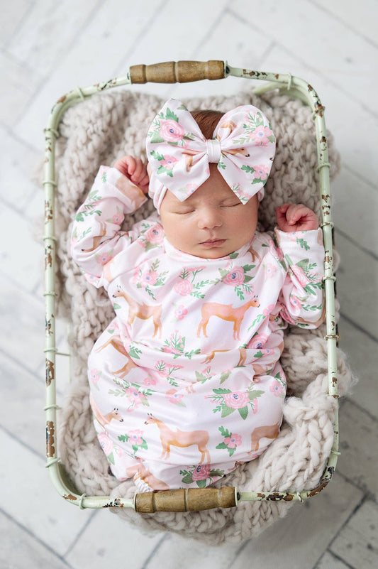 Infant Girls Cowgirl Baby Gown: 0-3 Months