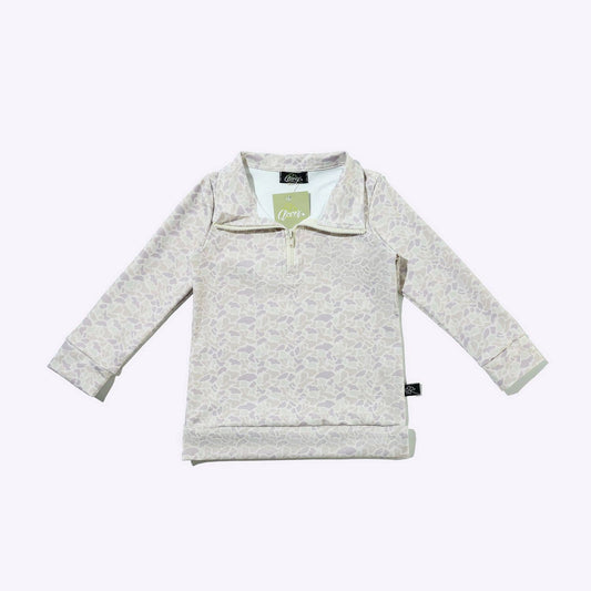 Cream Camo Boy Quarter Zip