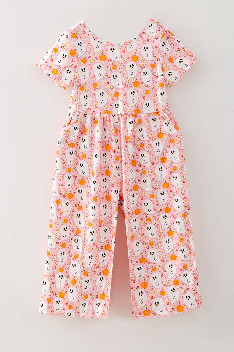 Pink Ghost & Pumpkin Jumpsuit