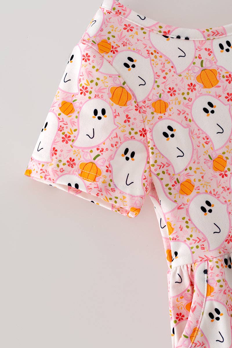 Pink Ghost & Pumpkin Jumpsuit
