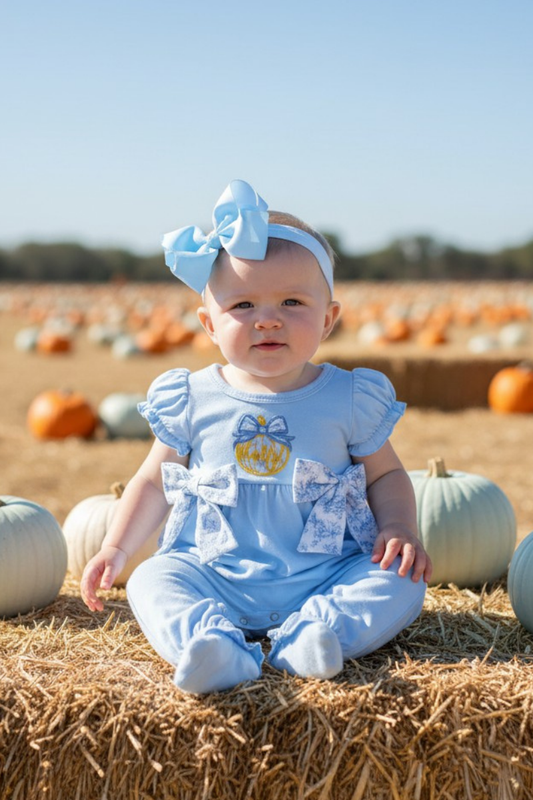 Blue Pumpkin Romper
