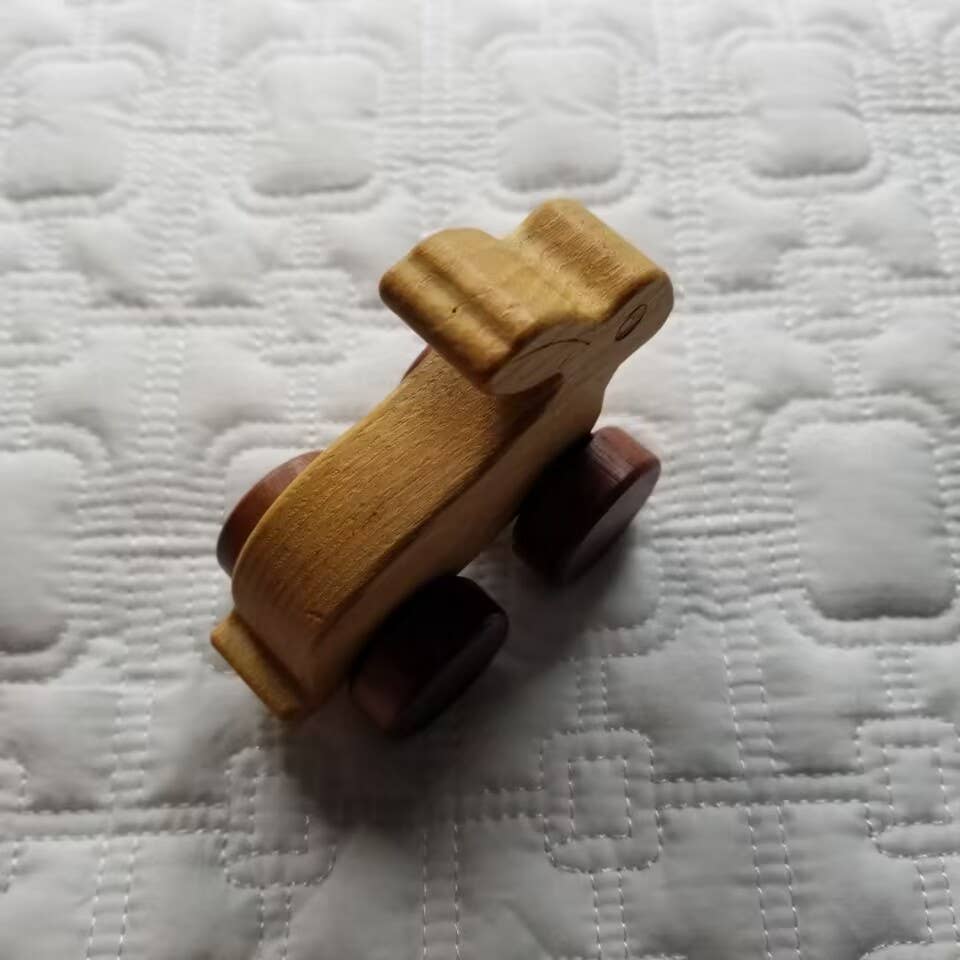 Wooden Easter Bunny Trolley Toy Car