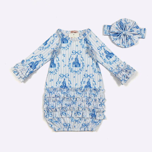 Castle Baby Gown 0-3m